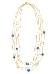 Mother of Pearl Chain Necklace