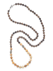 Faceted Bronze Crystal Necklace
