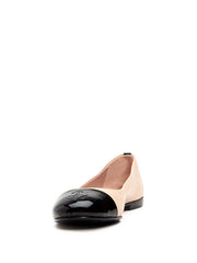 Taryn Rose Adrianna Beige Ballet Flats