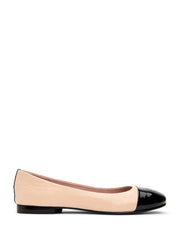 Taryn Rose Adrianna Beige Ballet Flats
