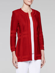 Red Illusion Framed Jacket