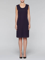 Navy Sleeveless Sheath Dress