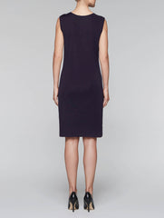 Navy Sleeveless Sheath Dress