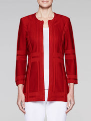 Red Illusion Framed Jacket