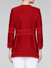 Red Illusion Framed Jacket