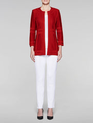 Red Illusion Framed Jacket
