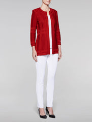 Red Illusion Framed Jacket