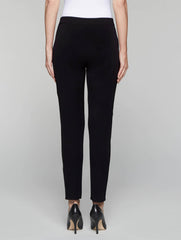 Black Legging with Zipper Detail at Hem