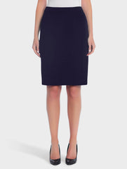Navy 23" Straight Skirt