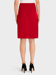 Red 23" Straight Skirt