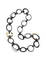 Black Horn Link Necklace
