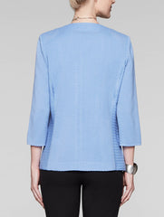 Mixed Texture Zip Jacket