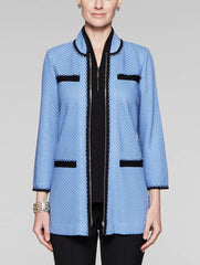 Contrast Trim Zip Jacket