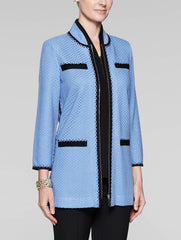 Contrast Trim Zip Jacket
