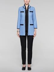 Contrast Trim Zip Jacket