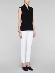 Black Zip Neck Tank