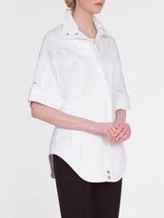 Sporty Stretch Cotton Zip Jacket