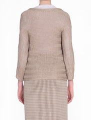Almond Beige Knit Top