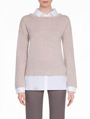 Wool and Cotton Layered Top