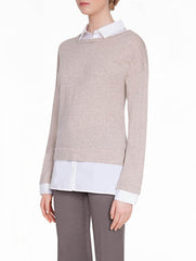 Wool and Cotton Layered Top