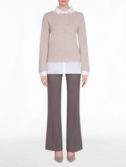 Wool and Cotton Layered Top