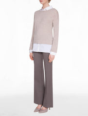 Wool and Cotton Layered Top