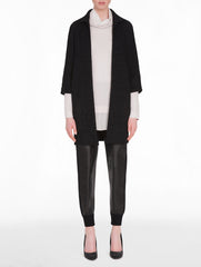 Black Textured Knit Jacket