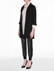 Black Textured Knit Jacket