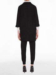 Black Textured Knit Jacket