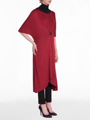 Petite Earthy Red Knit Dress