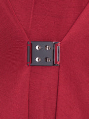 Earthy Red Knit Dress