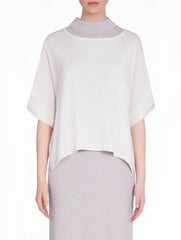 White Silk Layering Tunic