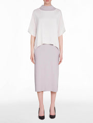 White Silk Layering Tunic