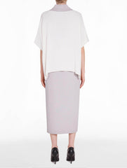 White Silk Layering Tunic