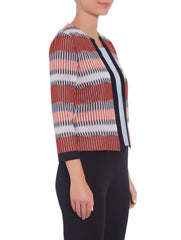 Multi Digital Stripe Jacket