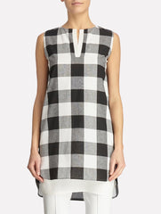 Gingham Checked Tunic