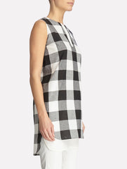 Gingham Checked Tunic