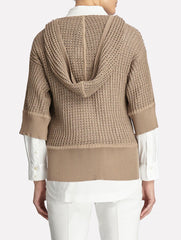 Crochet Pullover with Hood