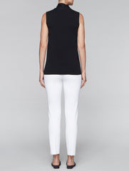 Black Tank with Tie-Neck