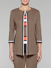 Jewel Neck Cardigan Jacket