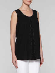 Black Studded Trim Tunic
