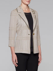 Subtle Sheen Pattern Blazer