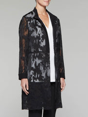 Sheer Flocked Duster