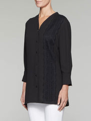 Lace Overlay Blouse