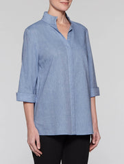 Denim Linen Blend Tunic