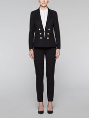 Button Accent Jacket Color Black