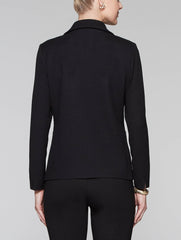 Button Accent Jacket Color Black
