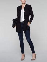 Mandarin Multi-Texture Jacket