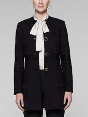 Mandarin Multi-Texture Jacket