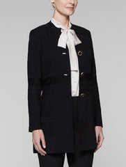 Mandarin Multi-Texture Jacket